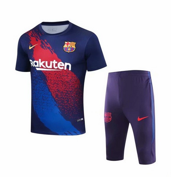 Entrenamiento Barcelona Conjunto Completo 2019-20 Azul Marino Rojo